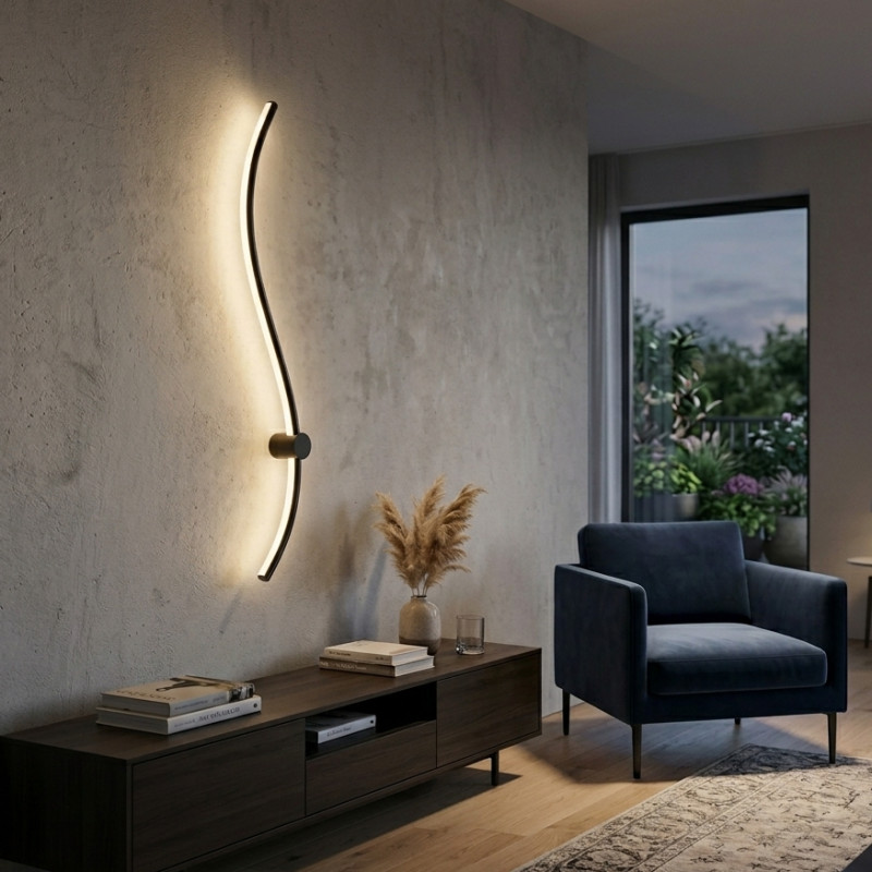 Aplique de Pared Boreal Led 10w Negro