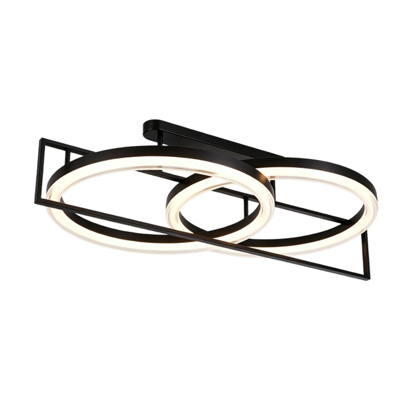 Lámpara de Techo Starx Doble 85x50cm LED Negro