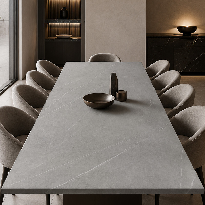 Piedra Sinterizada 80x260cm x 15mm Armani Grey Pulido (2.08)