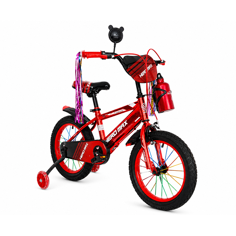 Bicicleta 20" GMAX Metallic  Rojo con Casco Heromax