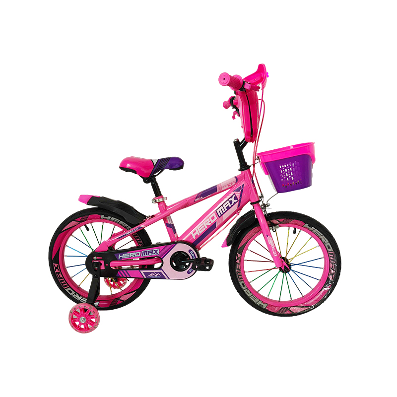 Bicicleta 20" Fire Music Fucsia con Accesorios Heromax