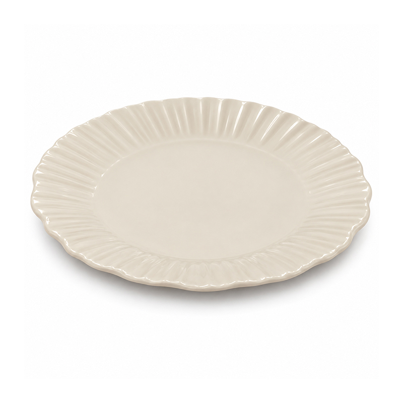 Plato Postre Aura 21cm Beige