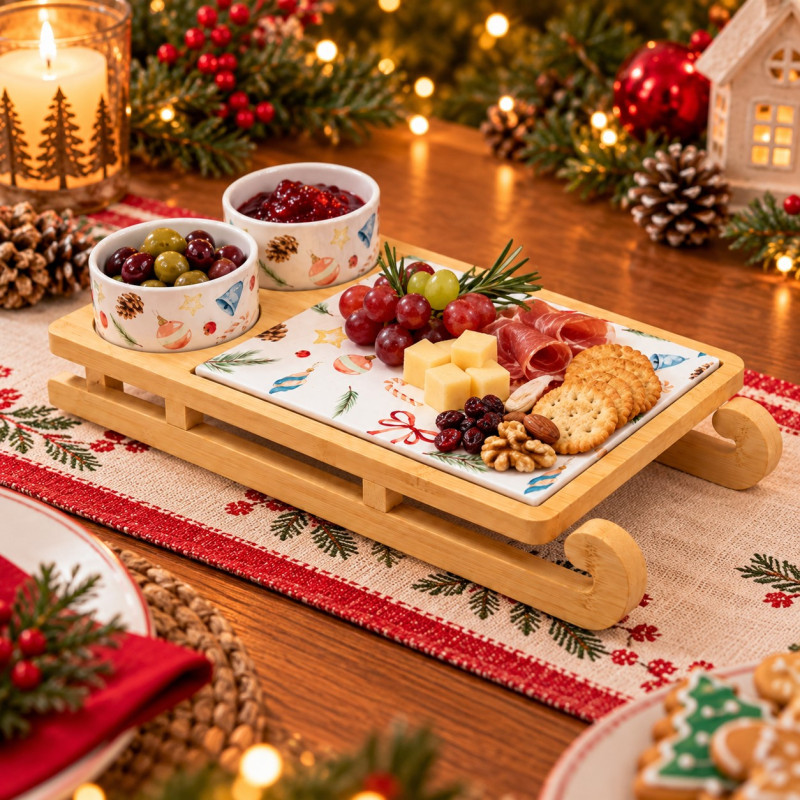 Set de Bandeja con Base Trineo Excellent Houseware 