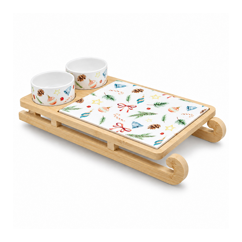 Set de Bandeja con Base Trineo Excellent Houseware 