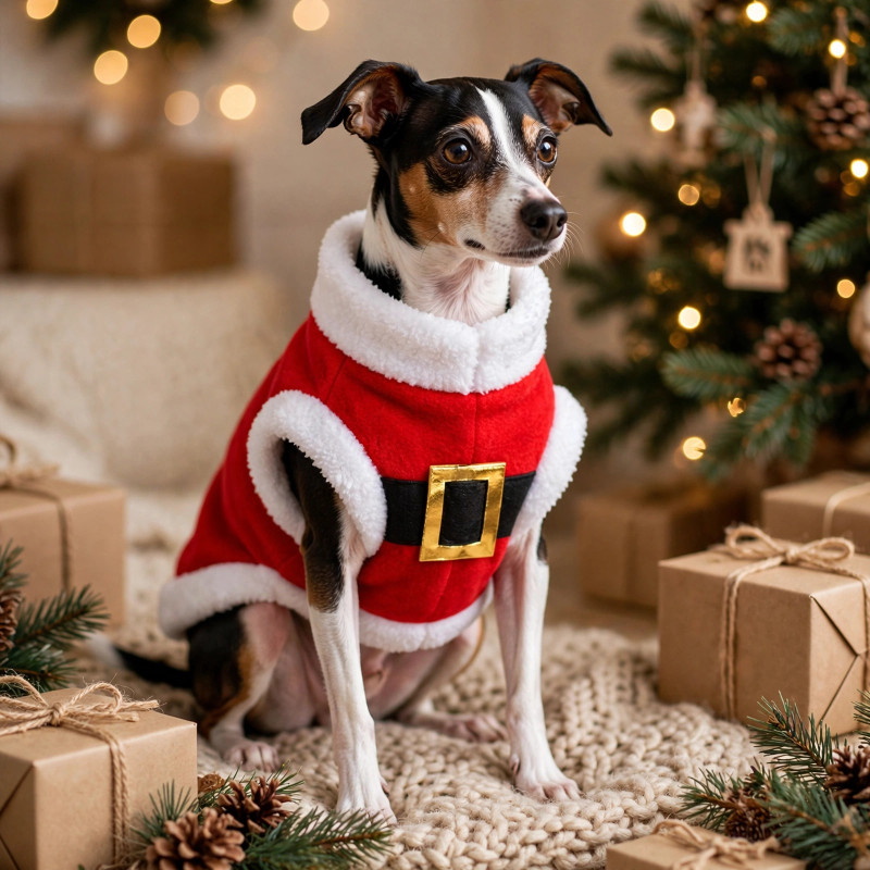 Disfraz para Mascota Santa Suit 