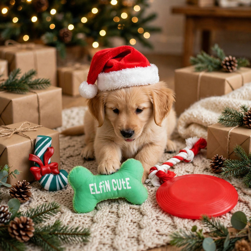 Juguetes para Mascota Xmas 4 Piezas 