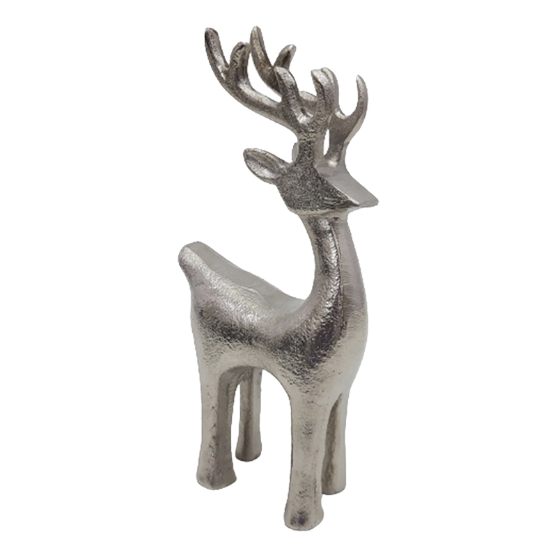 Adorno de Reno Navideño Plata 22cm 