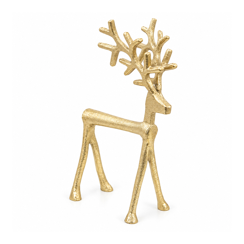 Adorno Reno Met 26cm Dorado