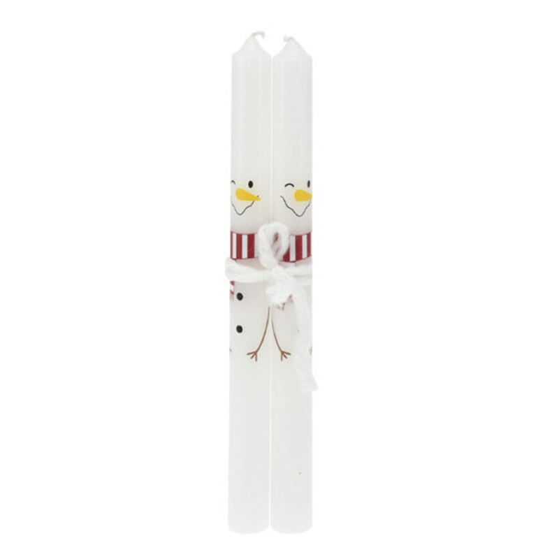 Vela Navideña Decorativa x2 25cm 