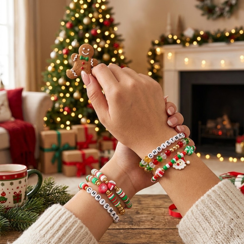 Pulsera Navideña x3 Unidades 
