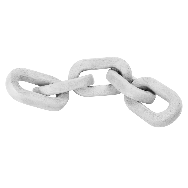 Adorno Cadena Madera Blanco 54cm
