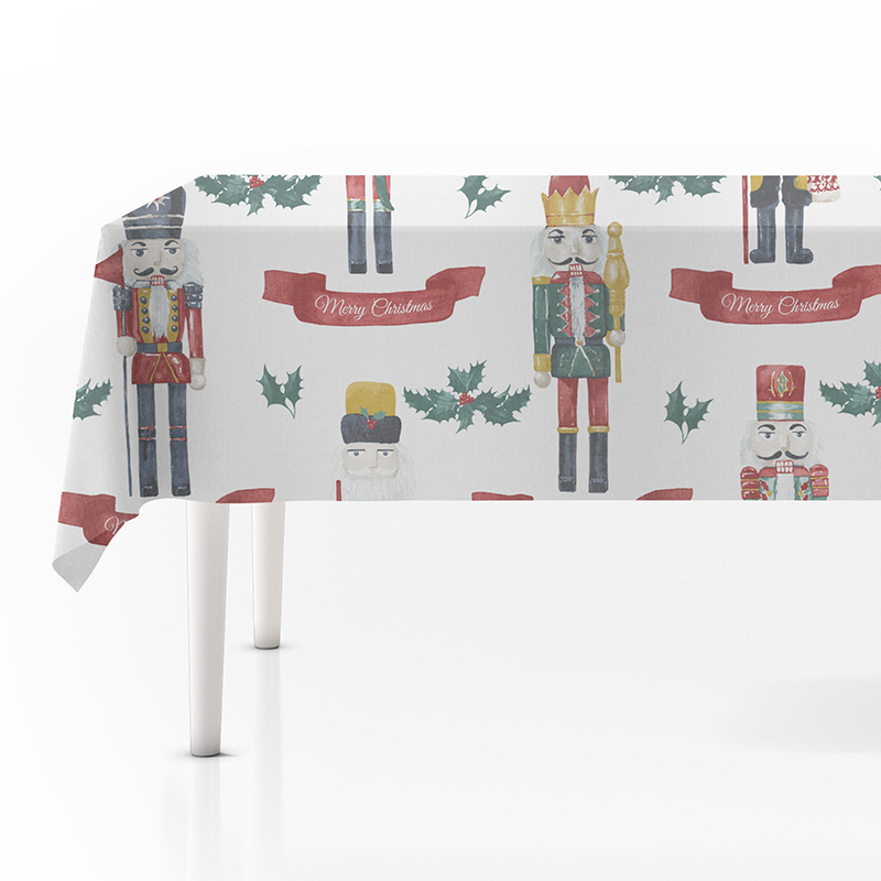 Mantel Cascanuez Navidad 180x130cm
