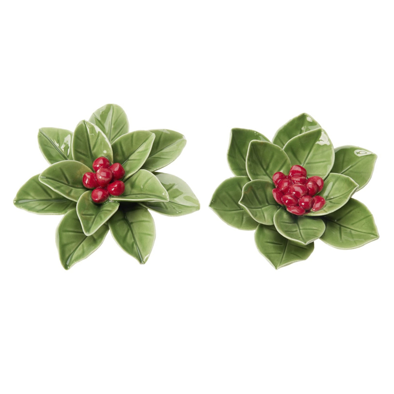 Adorno Flor Cerámica 4x11cm 