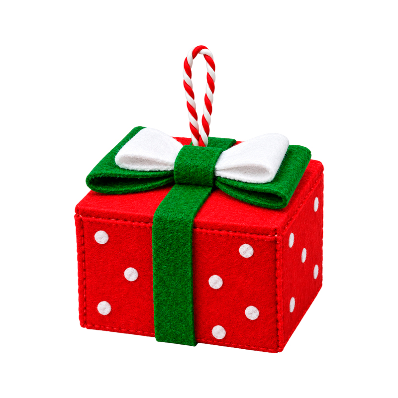Adorno Colgante Diseño Caja Navidad 