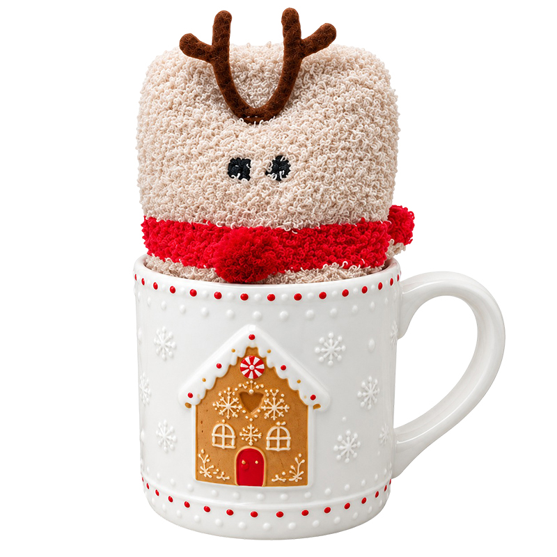 Jarro con Media Giftbox Holly Jolly 