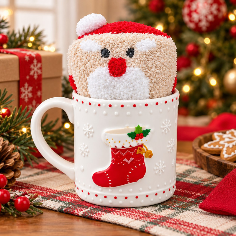 Jarro con Media Giftbox Holly Jolly 