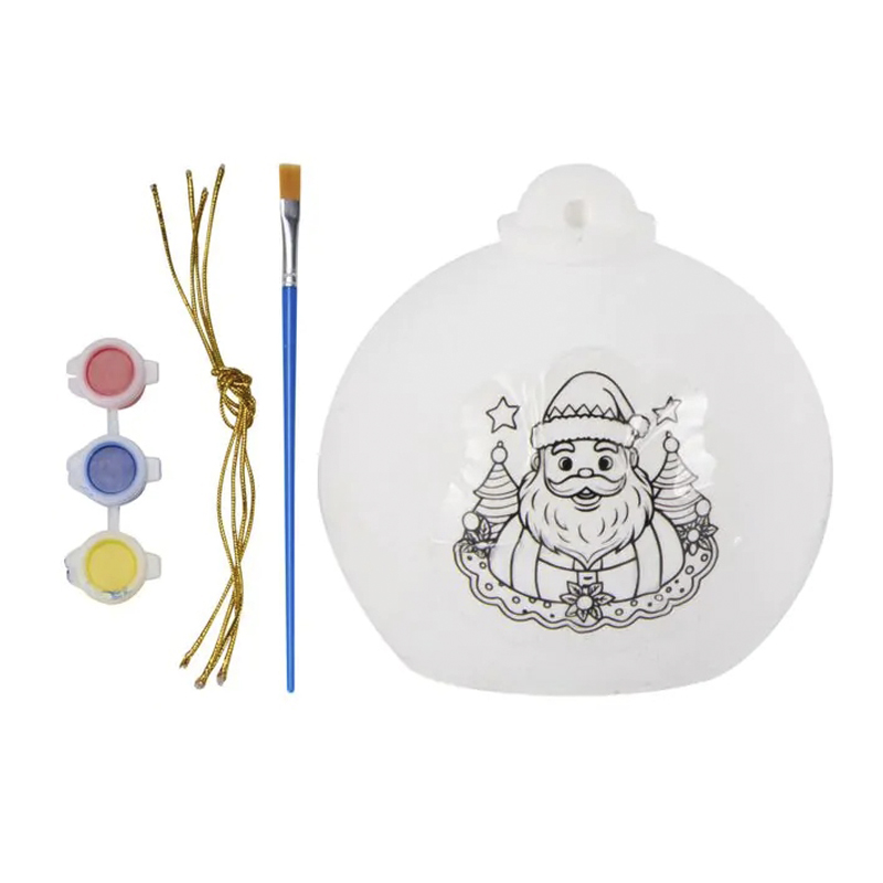 Set de Manualidad Navideña de Ceramica con Pintura 