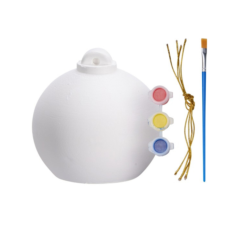 Set de Manualidades Navideños de Ceramica con Pintura X4