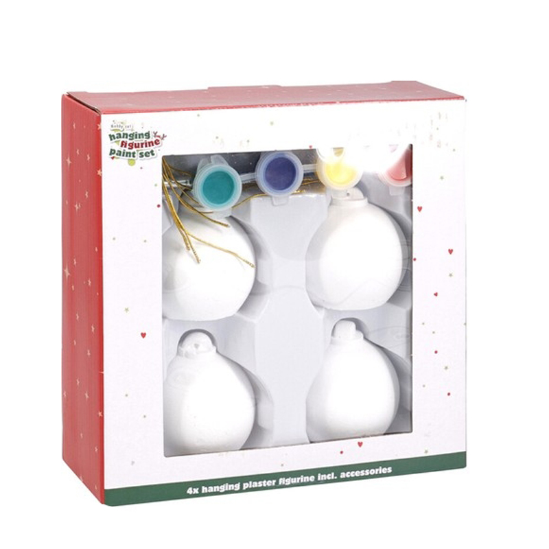 Set de Manualidades Navideños de Ceramica con Pintura X4