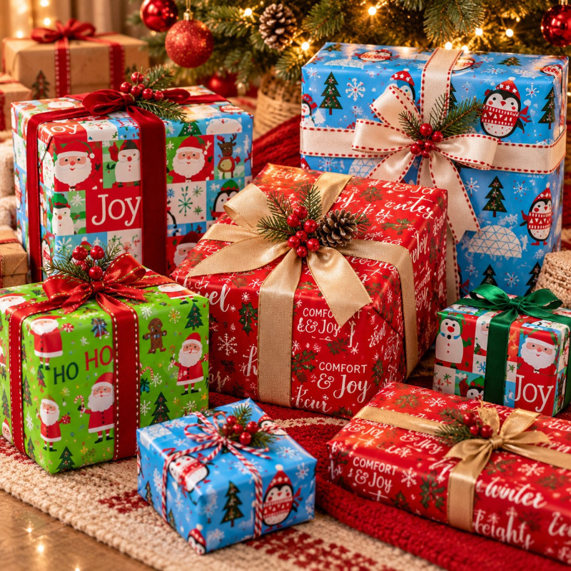 Papel de Regalo Navideño Surtido 100X50cm 