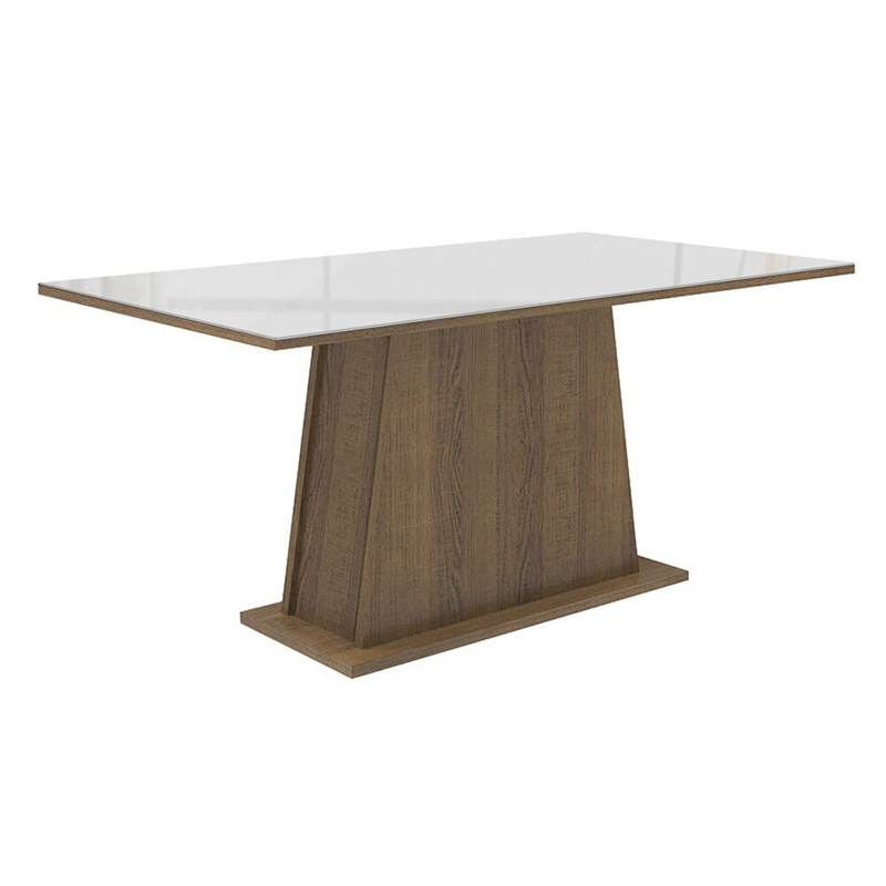 Mesa de Comedor Almería Freijo y Blanco de 90X160cm
