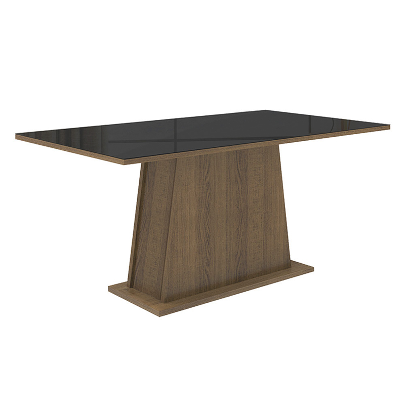 Mesa de Comedor Almería Freijo y Negro de 90X160cm
