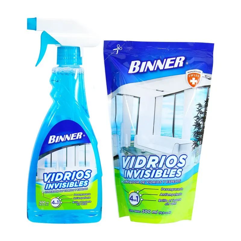 Pack Limpia Vidrios Espejos 3 en 1 Duopack
