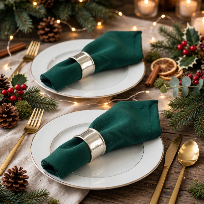 Servilletas Basic Christmas Verde 