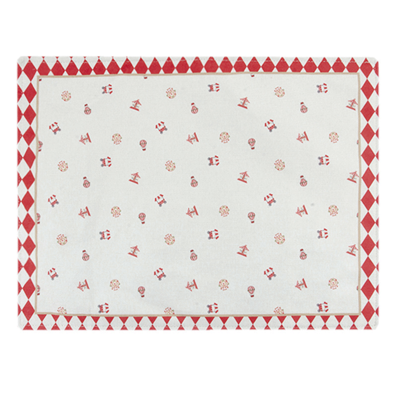 Individual Carousel Christmas Rojo 34X46cm 