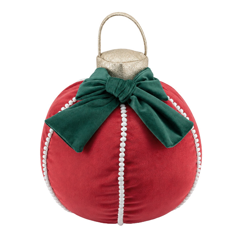 Cojín Kiss Me Christmas Bauble Rojo 40X40cm 