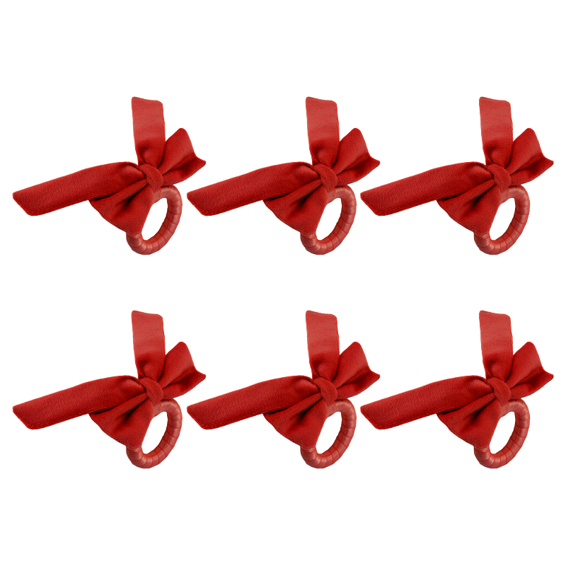 Set X6 Aro de Servilletas Kiss Me At Christmas 