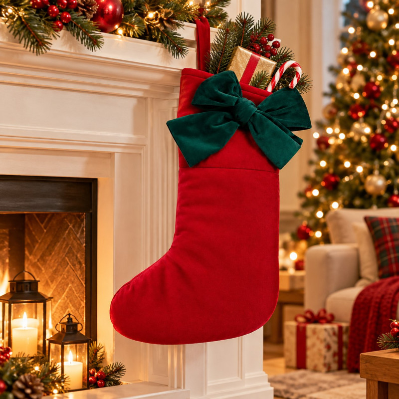 Bota Kiss Me At Christmas Roja 