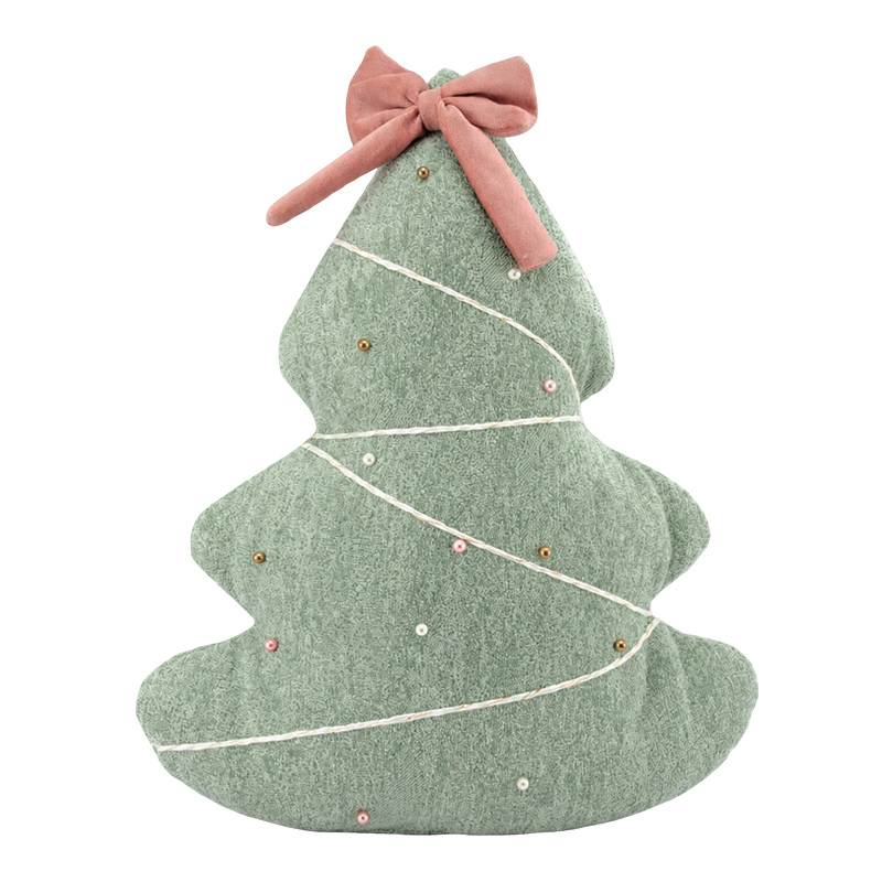 Cojín Christmas Beauty Forma de Árbol Verde 