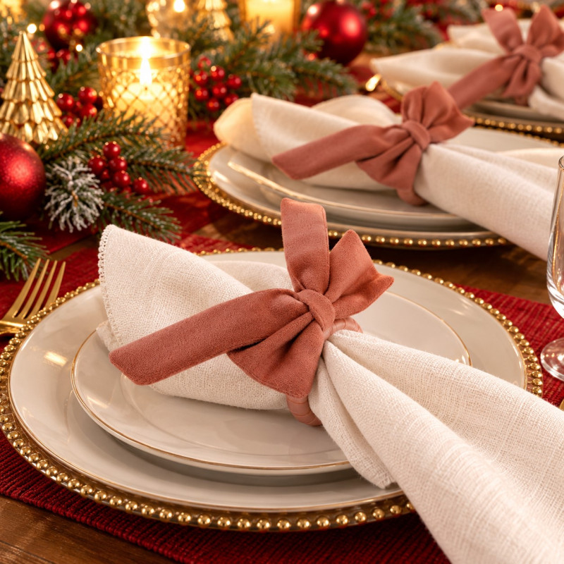 Set de 6 Aro de Servilleta Christmas Beauty 