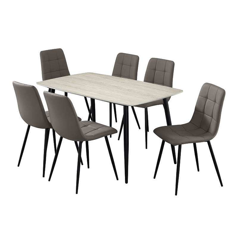 Comedor Travertine Café 140x80x76cm 7 Piezas