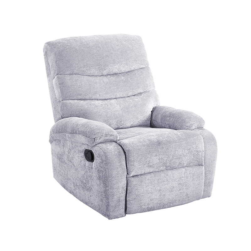 Sofá Reclinable 1 Puesto Sarah Gris Claro