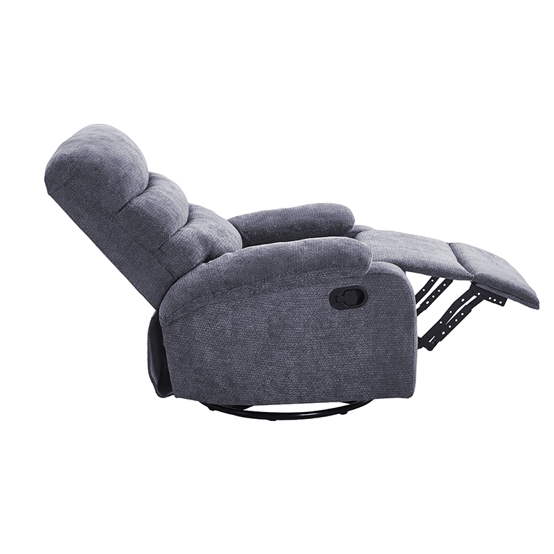 Sofá Reclinable 1 Puesto Sarah Gris Oscuro