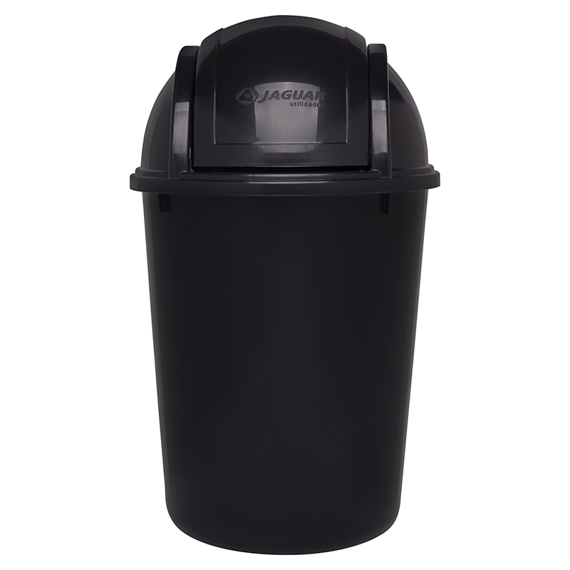 Tacho Plástico 7.5L con Tapa 38cm Negro Jaguar