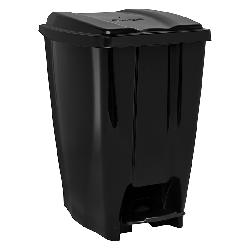 Tacho Plástico 20L con Pedal 42cm Negro Jaguar