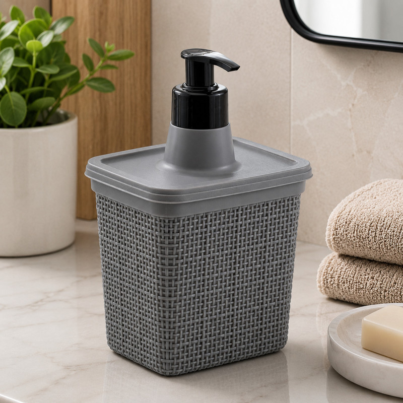 Dispensador de Jabón Liquido Gris 600ml Jaguar