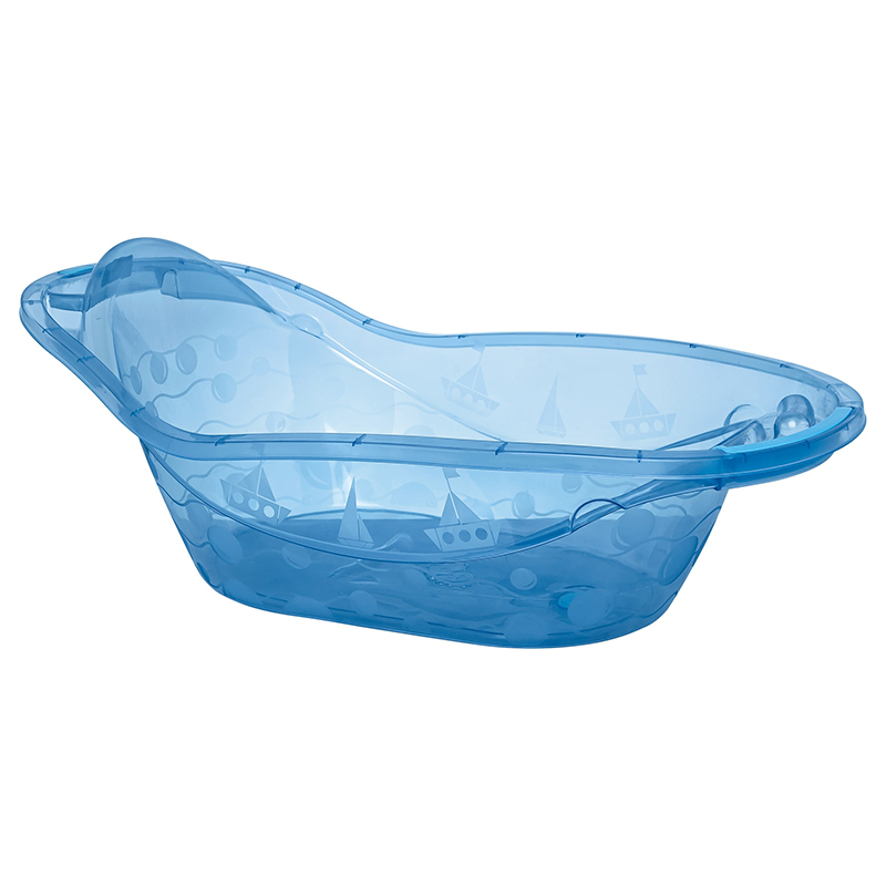 Bañera Plástica Azul 23L con Desague 80cm Jaguar