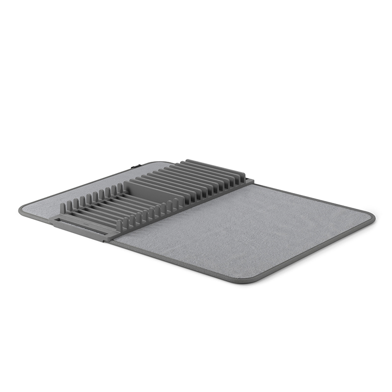 Tapete Escurridor de Platos Dry Gris 