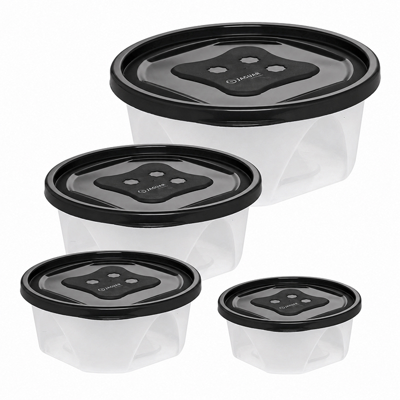 Reposteros Redondo Negro Set de 4Piezas Jaguar