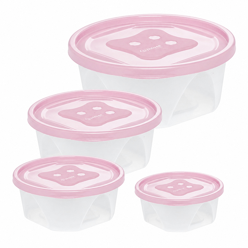 Reposteros Redondo Rosa Set de 4 Piezas Jaguar