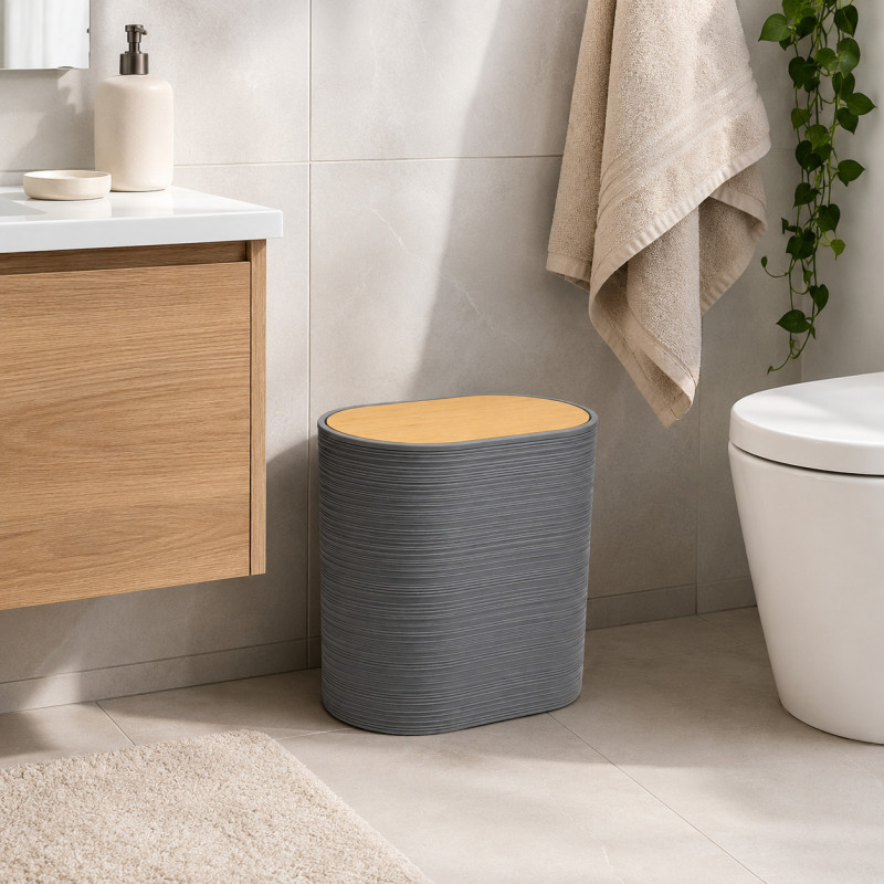 Tacho Linen Gris Bambú 