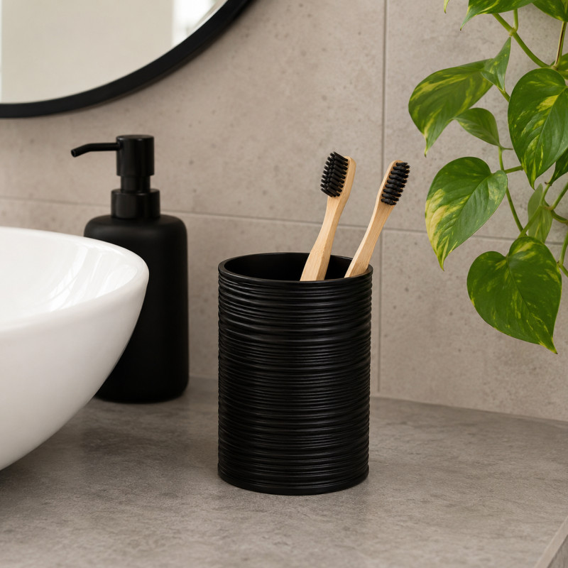 Vaso Linen Negro