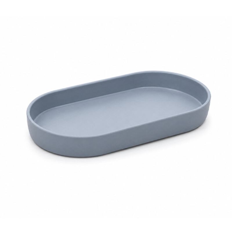 Bandeja Oval Gris