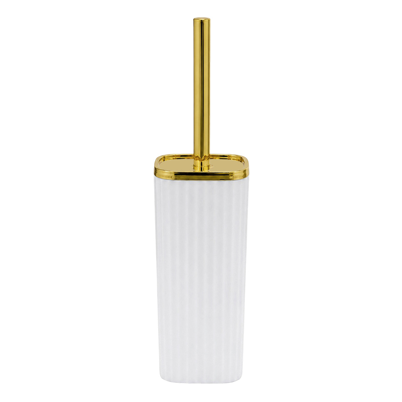 Porta Cepillo para Inodoro Regal Blanco Oro
