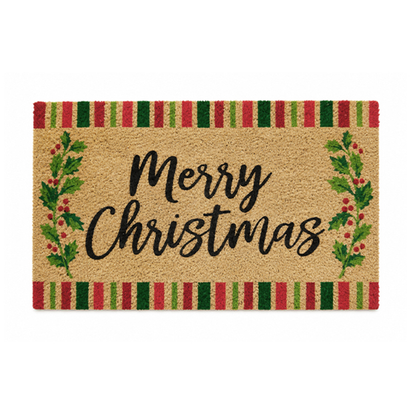 Alfombra Ramas  Merry Cristmas 45x75cm