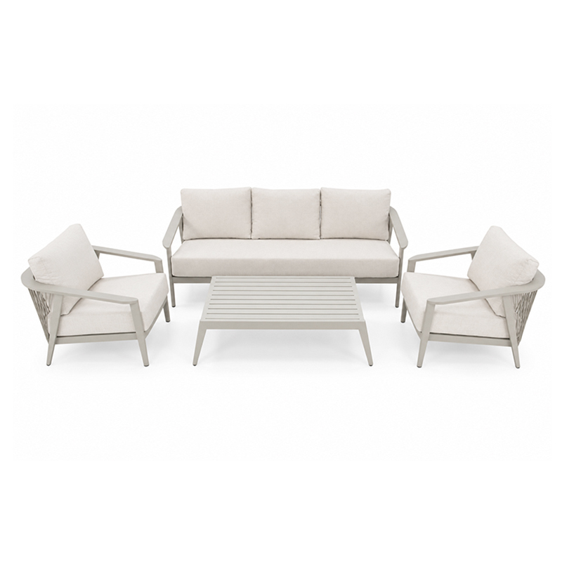 Mueble de Patío Bari Beige 4 Piezas